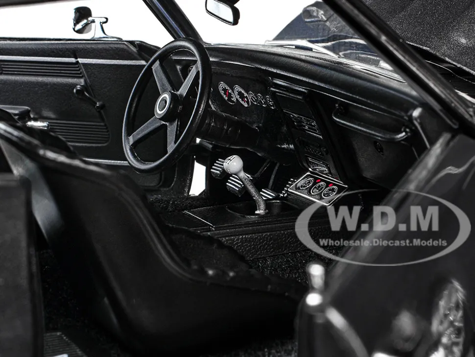1968 Pontiac Firebird Street Fighter "Silver Bird" Gun Metal Gray Metallic Limited Edition to 400 pieces Worldwide 1/18 Diecast Model Car by ACME