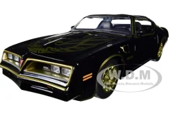 1977 Pontiac Firebird Trans Am Black Replica Buckle Smokey and the Bandit 1977 Movie Hollywood Rides Series 1/24 Diecast Model Car Jada 30998