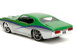 1969 Pontiac GTO Judge Green Metallic and Silver with Stripes 