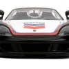 Porsche Carrera GT Convertible #04 "Chevron" White with Graphics "Hyper-Spec" Series 1/24 Diecast Model Car by Jada