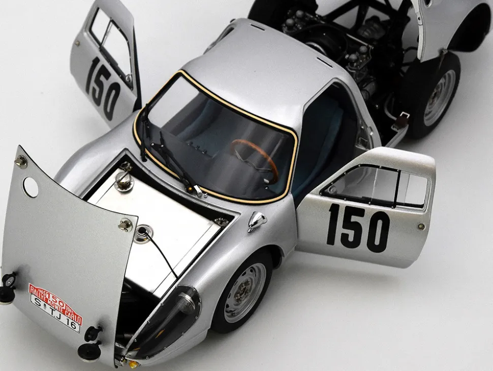 Porsche 904 Carrera GTS #150 Eugen Bohringer - Rolf Wutherich 2nd Place "Rallye Monte Carlo" (1965) Limited Edition to 1500 pieces Worldwide 1/18 Diecast Model Car by CMC