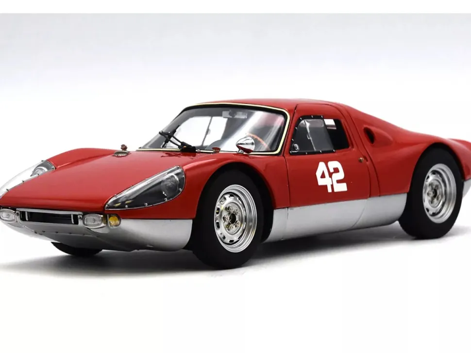 Porsche 904 Carrera GTS #42 Red "Pebble Beach Auction 2017" Limited Edition to 1000 pieces Worldwide 1/18 Diecast Model Car by CMC