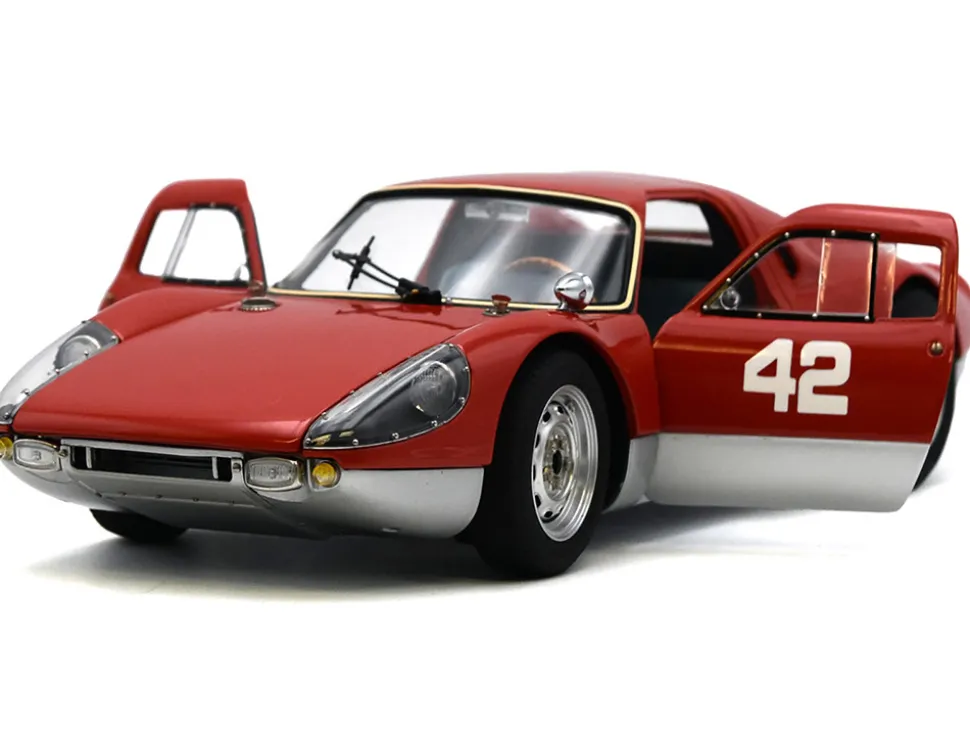 Porsche 904 Carrera GTS #42 Red "Pebble Beach Auction 2017" Limited Edition to 1000 pieces Worldwide 1/18 Diecast Model Car by CMC