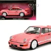 Porsche 911 Carrera RS (964) Pink Metallic with White Stripes "Pink Slips" Series 1/18 Diecast Model Car by Jada