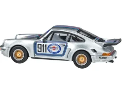 Porsche 911 Carrera RSR 3.0 "Martini Racing" Silver Metallic with Stripes 1/64 Diecast Model Car by Paragon Models