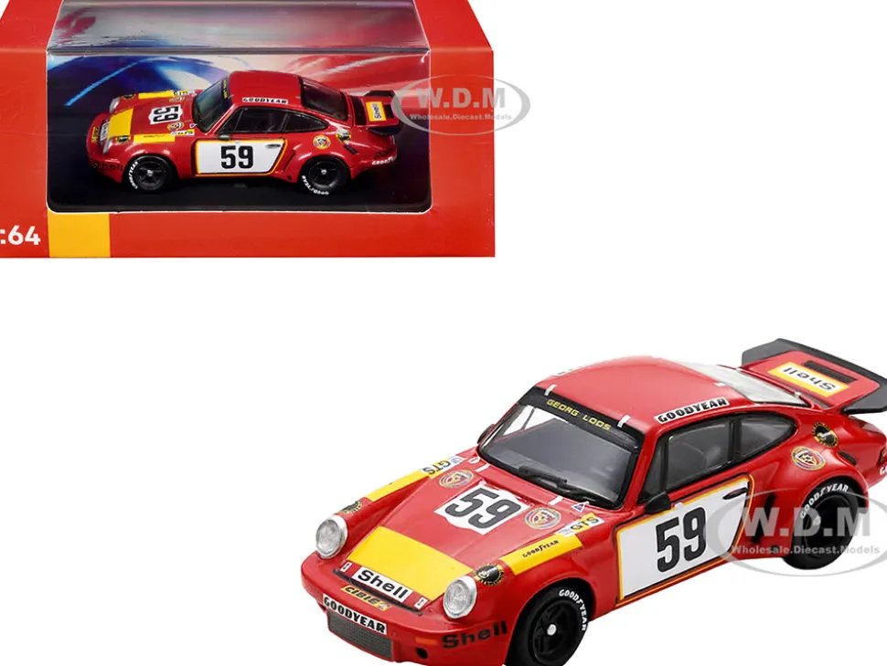 Porsche 911 Carrera RSR #59 Tim Schenken - Howden Ganley "Gelo Racing Team" "24 Hours of Le Mans" (1975) 1/64 Model Car by Spark