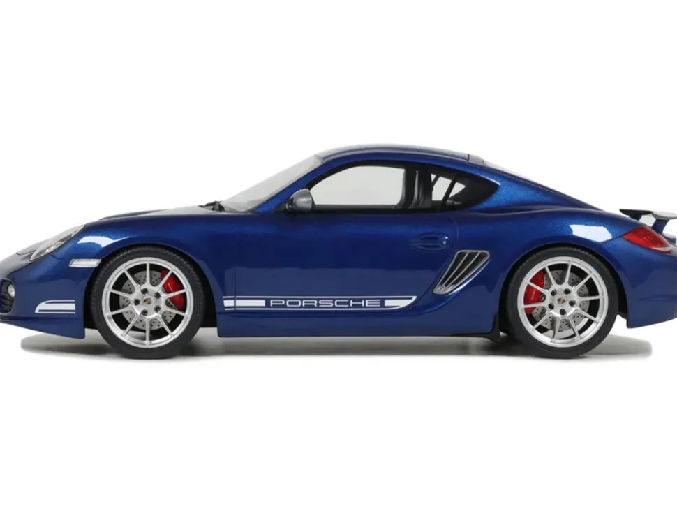 2012 Porsche Cayman R Aqua Blue Metallic 1/18 Model Car by GT Spirit
