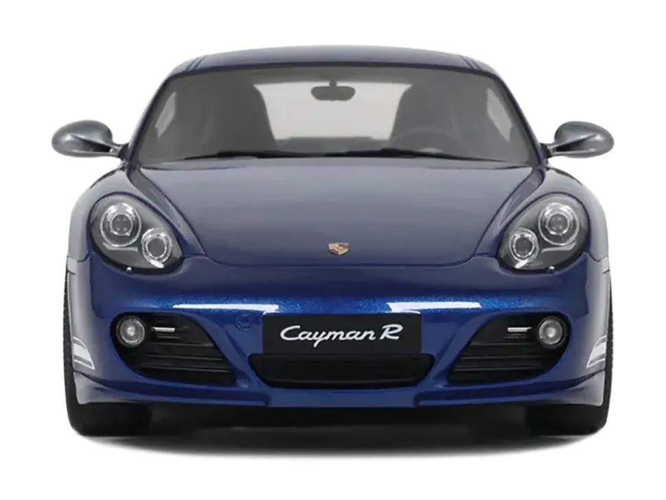 2012 Porsche Cayman R Aqua Blue Metallic 1/18 Model Car by GT Spirit