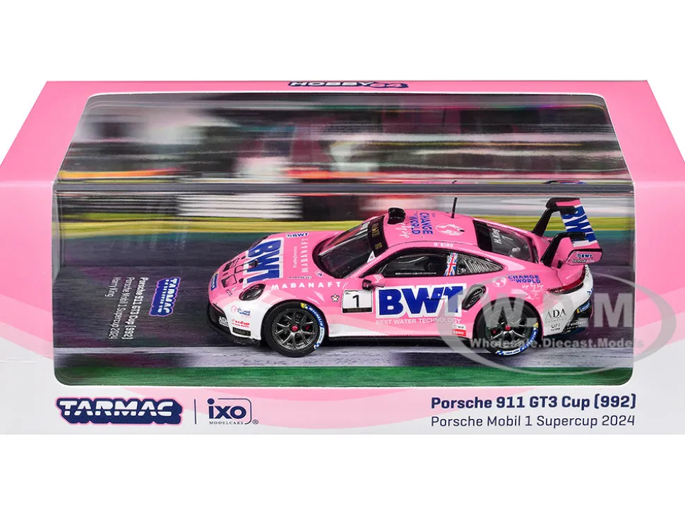 Porsche 911 GT3 Cup (992) #1 Harry King "Porsche Mobil 1 Supercup" (2024) "Hobby64" Series 1/64 Diecast Model by Tarmac Works