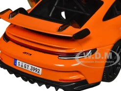 Porsche 911 GT3 Orange 1/24 Diecast Model Car Bburago 21104or