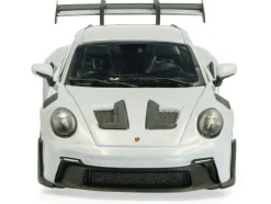 2023 Porsche 911 (992) GT3 RS Ice Gray Metallic with Pyro Red Stripes 1/43 Diecast Model Car by Solido