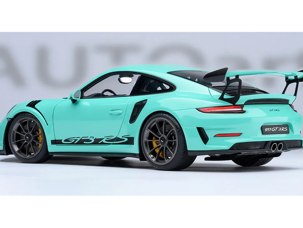 Porsche 911 (991.2) GT3 RS Mint Green 1/18 Model Car by Autoart