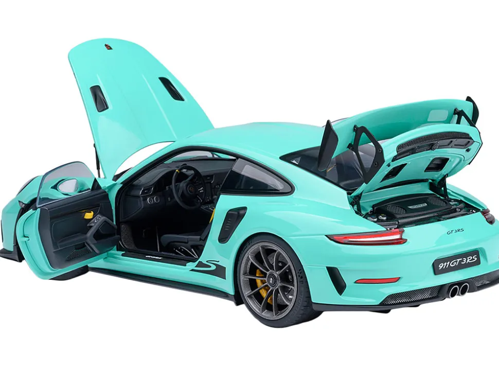 Porsche 911 (991.2) GT3 RS Mint Green 1/18 Model Car by Autoart