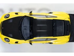 Porsche 911 (991.2) GT3 RS Weissach Racing Yellow with Carbon Hood and Top 1/18 Model Car by Autoart