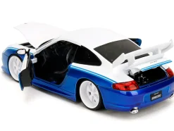 Porsche 911 GT3 RS (996) #845 White and Blue Metallic