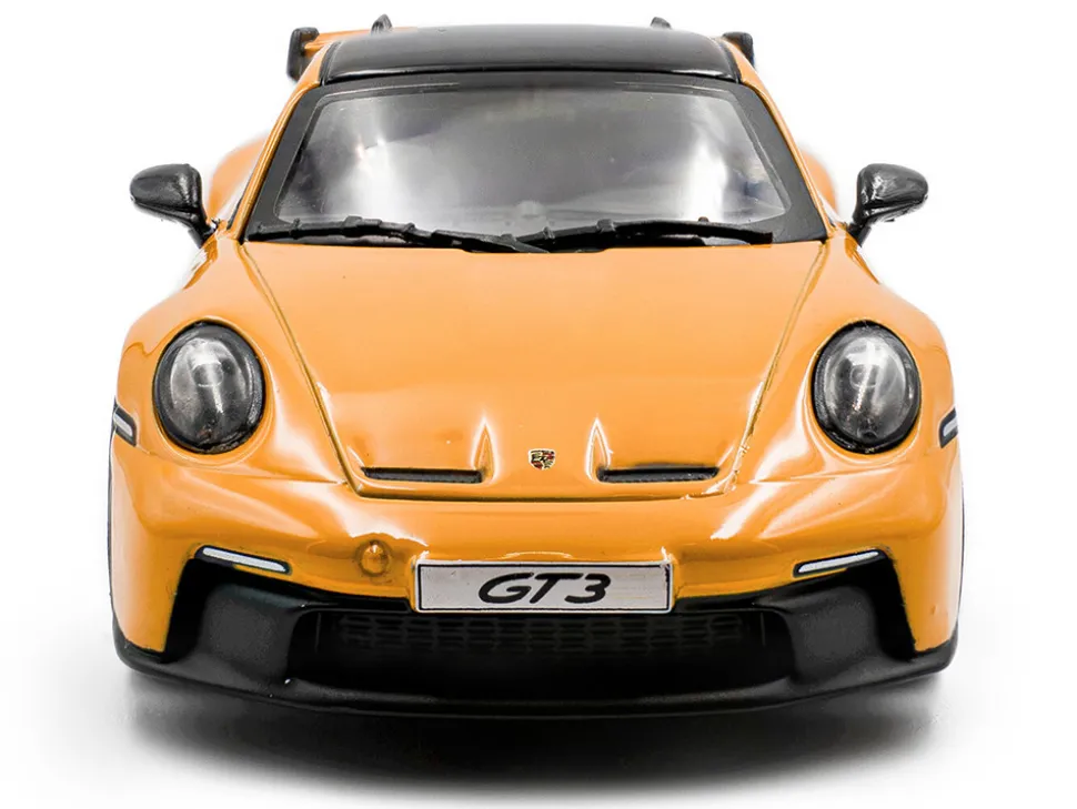2023 Porsche 911 (992) GT3 Signal Yellow with Black Top 1/43 Diecast Model Car by Solido