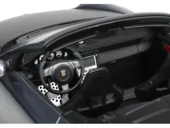 Porsche 911 LB-Works Alpha 9 Gray with Black Hood 1/18 Model Car by GT Spirit