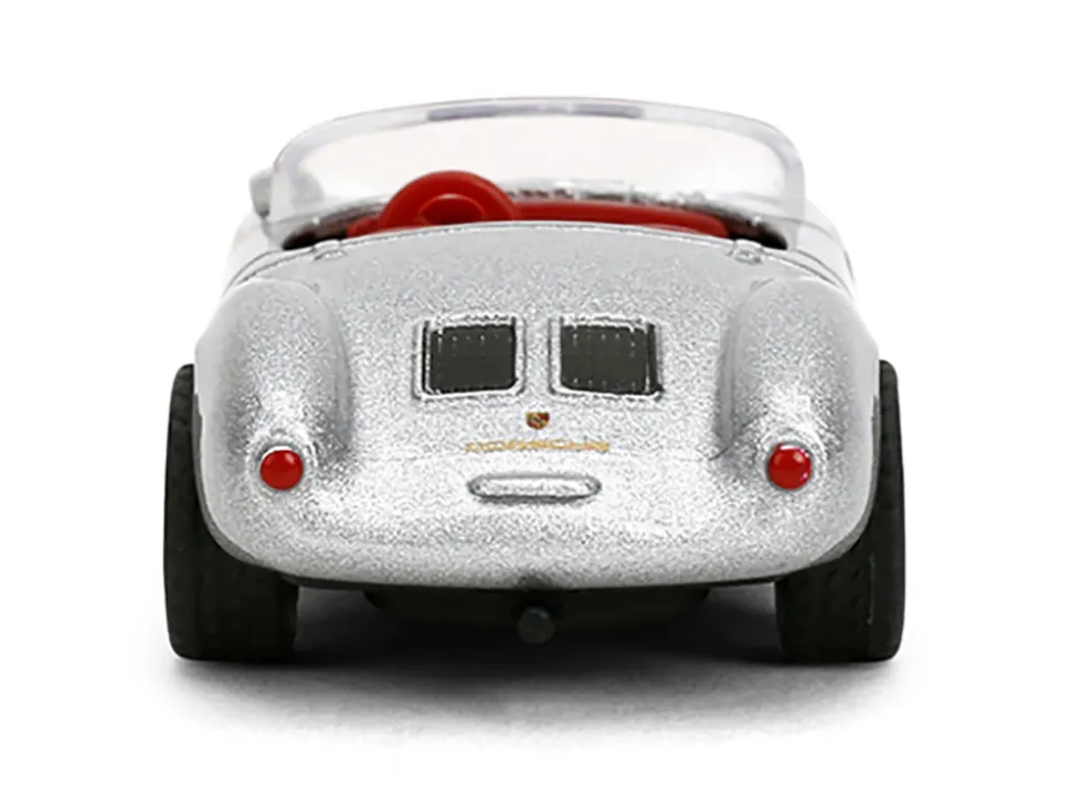 1955 Porsche 550 Spyder Silver Metallic with Red Interior "Collection" Series 1/64 Diecast Model Car by Majorette
