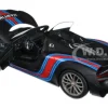 Porsche 918 Spyder Weissach Package Black/ Martini Livery #15 1/18 Model Car Autoart 77929