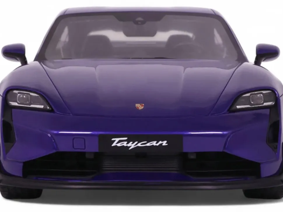 2023 Porsche Taycan Turbo GT Purple Sky Metallic 1/18 Model Car by GT Spirit