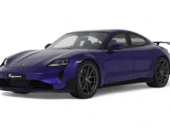 2023 Porsche Taycan Turbo GT Purple Sky Metallic 1/18 Model Car by GT Spirit