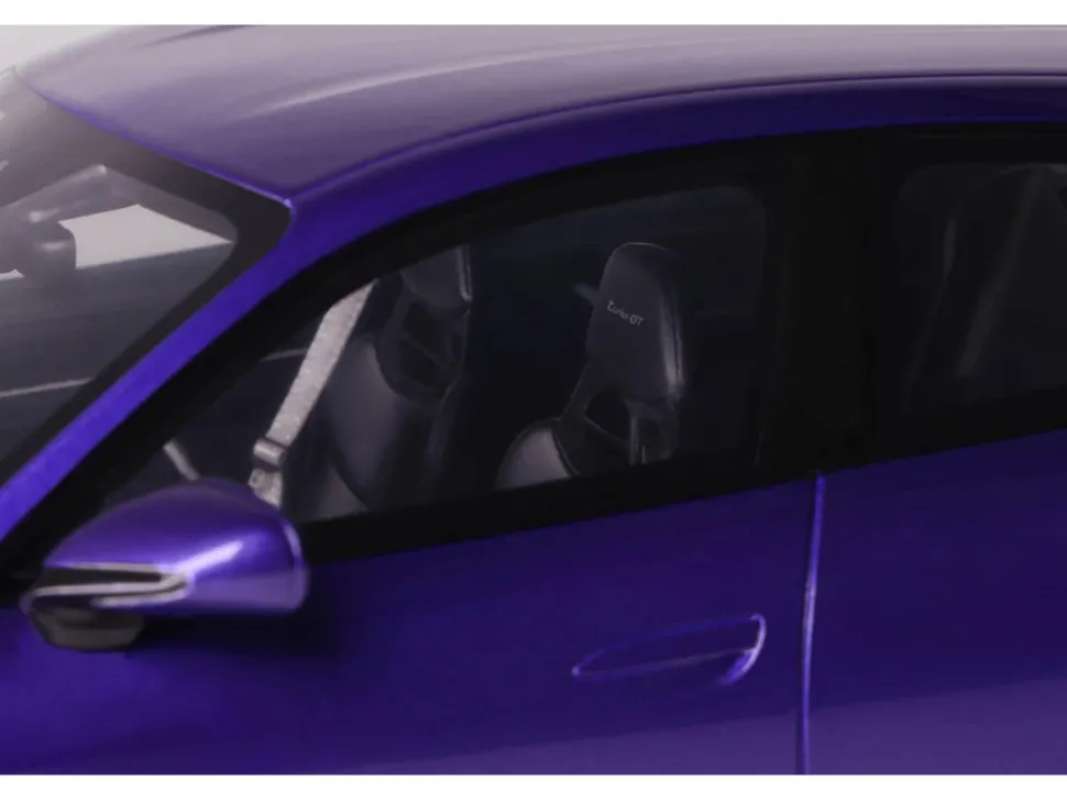 2023 Porsche Taycan Turbo GT Purple Sky Metallic 1/18 Model Car by GT Spirit