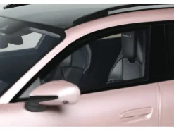 2022 Porsche Taycan Turbo S Cross Turismo Pink Metallic 1/18 Model Car by GT Spirit