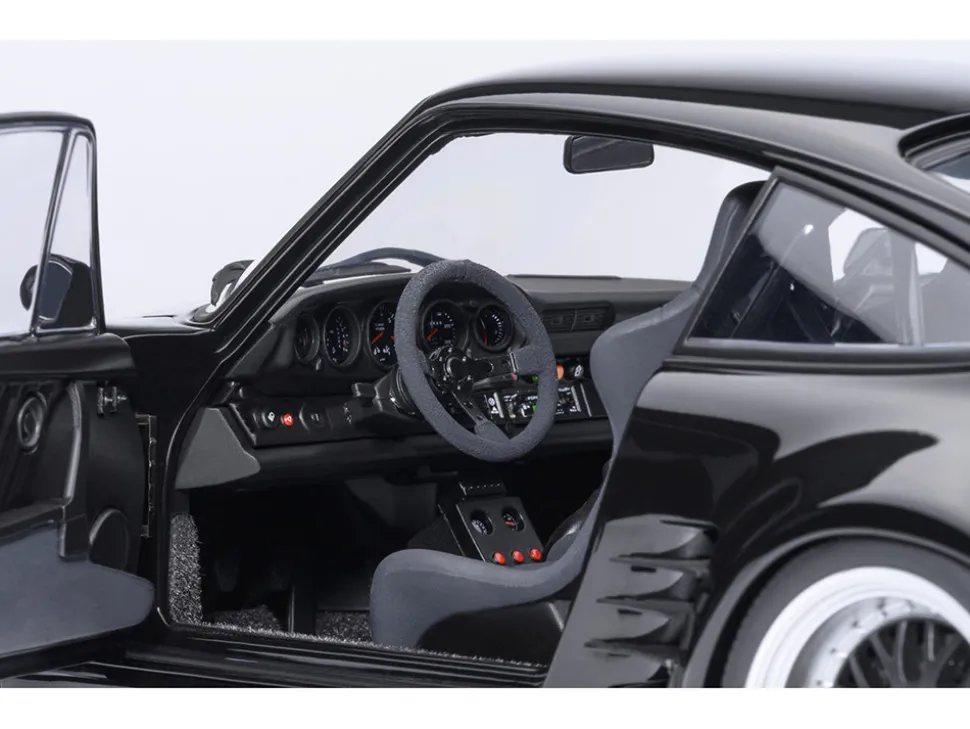 Porsche 911 (930) Turbo "Blackbird" Black "Wangan Midnight - Comic #1 Version" Manga 1/18 Model Car by Autoart