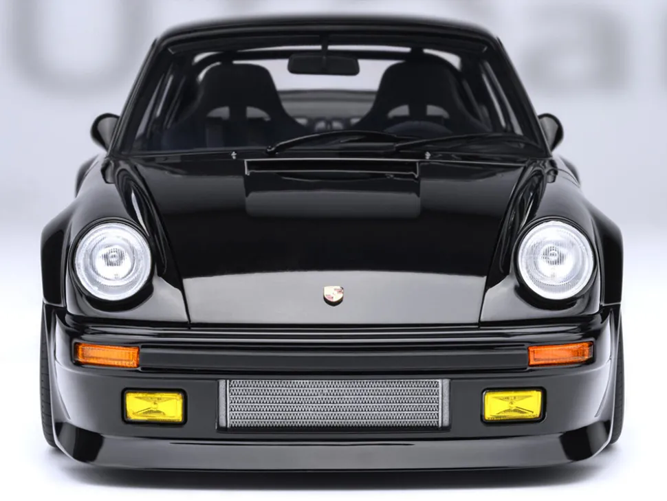 Porsche 911 (930) Turbo "Blackbird" Black "Wangan Midnight - Comic #1 Version" Manga 1/18 Model Car by Autoart