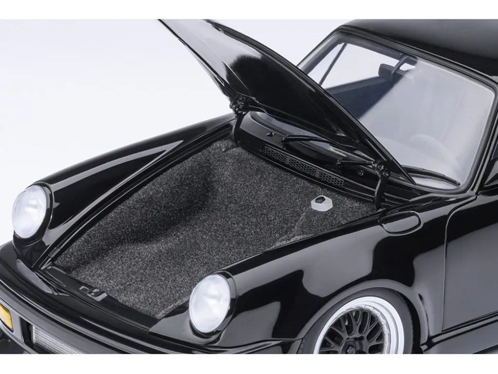 Porsche 911 (930) Turbo "Blackbird" Black "Wangan Midnight - Comic #1 Version" Manga 1/18 Model Car by Autoart