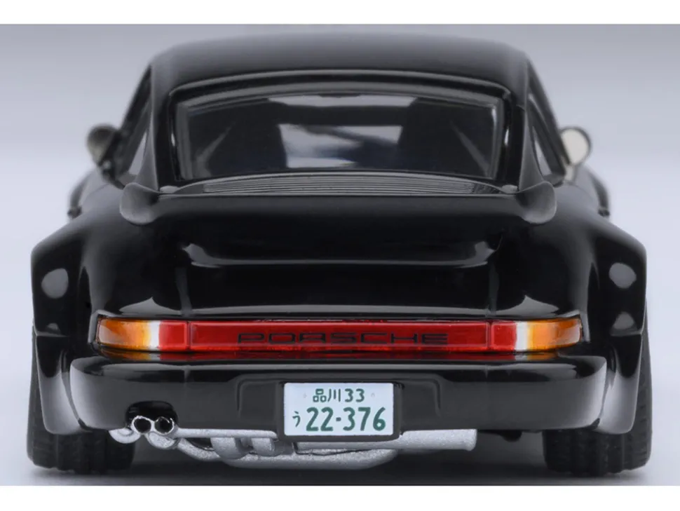 Porsche 911 (930) Turbo "Blackbird" Black "Wangan Midnight - Comic #1 Version" Manga 1/64 Model Car by Autoart