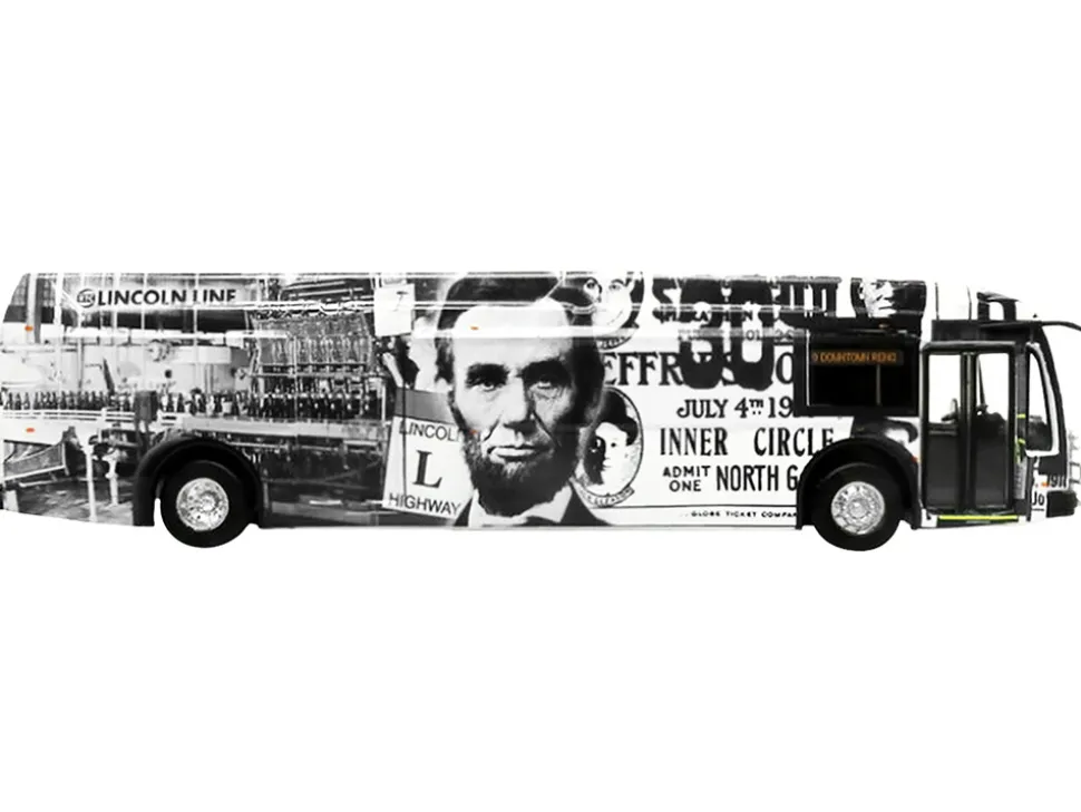 Proterra ZX5 Battery-Electric Transit Bus #9 Downtown Reno Lincoln Line Nevada The Bus & Motorcoach Collection 1/87 HO Diecast Model Iconic Replicas 87-0295