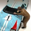 Race Day 1 Figurine V for 1/18 Scale Models American Diorama 76287