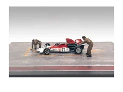 Race Day Two Diecast Figures Set 5 1/43 Scale Models American Diorama 38363
