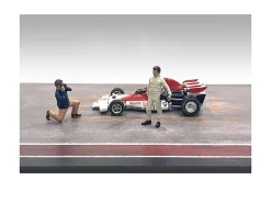Race Day Two Diecast Figures Set 1 1/43 Scale Models American Diorama 38359