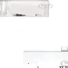 Race Horse Transport Trailer White 1/87 (HO) Plastic Model by Promotex