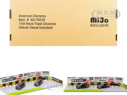 Race Track Advan Diorama with Decals 1/64 Scale Models American Diorama 76532