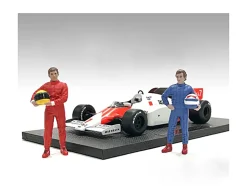 Racing Legends 80's Figures A and B Set of 2 for 1/18 Scale Models American Diorama 76353-76354