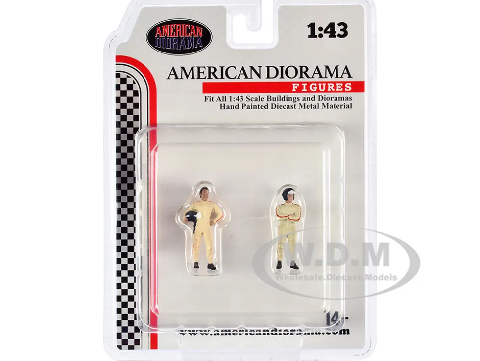 Racing Legends 60's Set 2 Diecast Figures 1/43 Scale Models American Diorama 76448