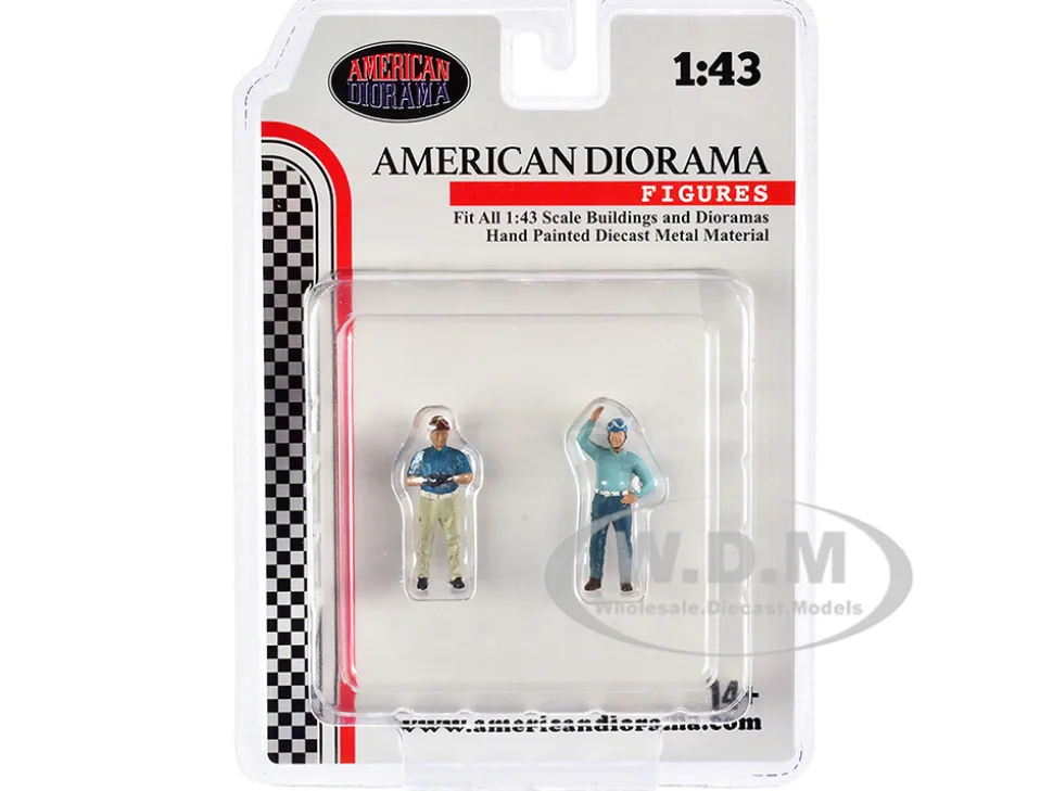 Racing Legends 50's Set 2 Diecast Figures 1/43 Scale Models American Diorama 76447