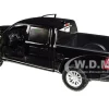 2019 RAM 1500 Laramie Crew Cab Pickup Truck Black 1/24 Diecast Model Car Motormax 79357