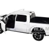 2019 RAM 1500 Rebel Crew Cab Pickup Truck White 1/24 Diecast Model Car Motormax 79358