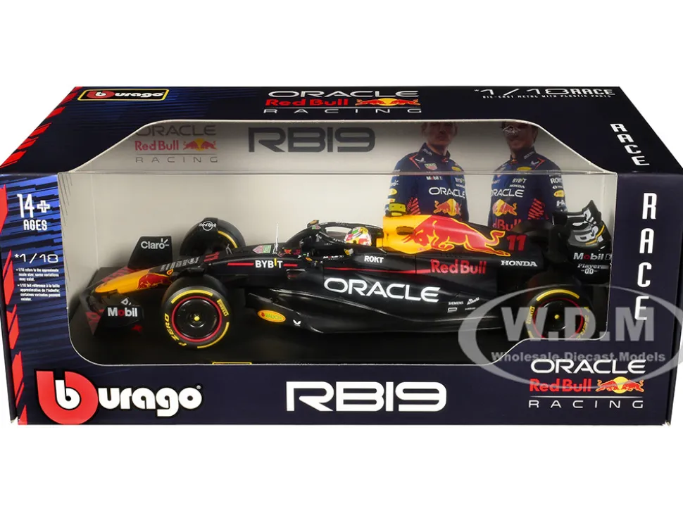 Red Bull Racing RB19 #11 Sergio Perez "Oracle" Formula One F1 World Championship (2023) "Race" Series 1/18 Diecast Model Car by Bburago