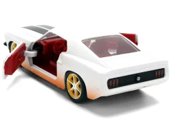 Roman's Ford Mustang White with Black Stripes and Red Interior (Dirty Version) 