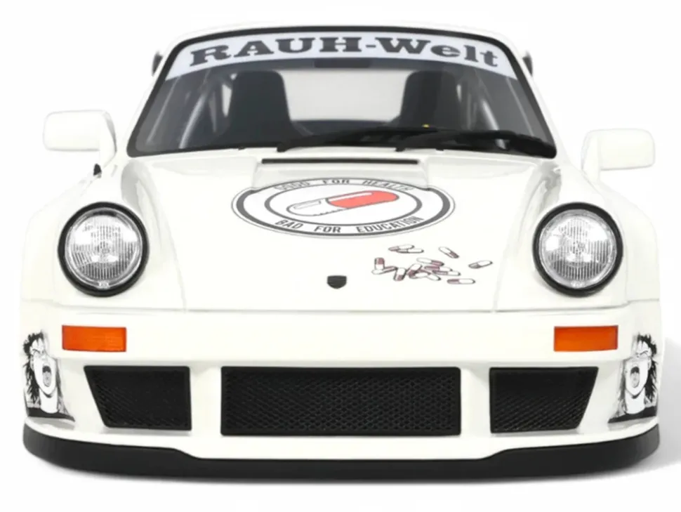 2024 RWB Akira White with Graphics "Akira" (1988) Movie 1/18 Model Car by GT Spirit