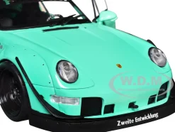 RWB Body Kit "Kei Kishi" Light Blue "Pink Slips" Series 1/18 Diecast Model Car by Jada
