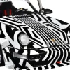 2022 RWB Bodykit #13 "The Zebra" Black and White Striped 1/18 Diecast Model Car by Solido