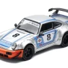 RWB 964 #8 "Ichiban Boshi - Martini Racing" Silver Metallic with Stripes 1/64 Diecast Model Car by Model Model