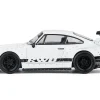 RWB 930 Matt White with Black Stripes 1/64 Diecast Model Car by Model Model