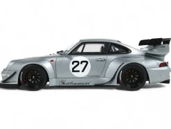 2024 RWB Yuiitsumuni #27 Silver Metallic 1/18 Model Car by GT Spirit